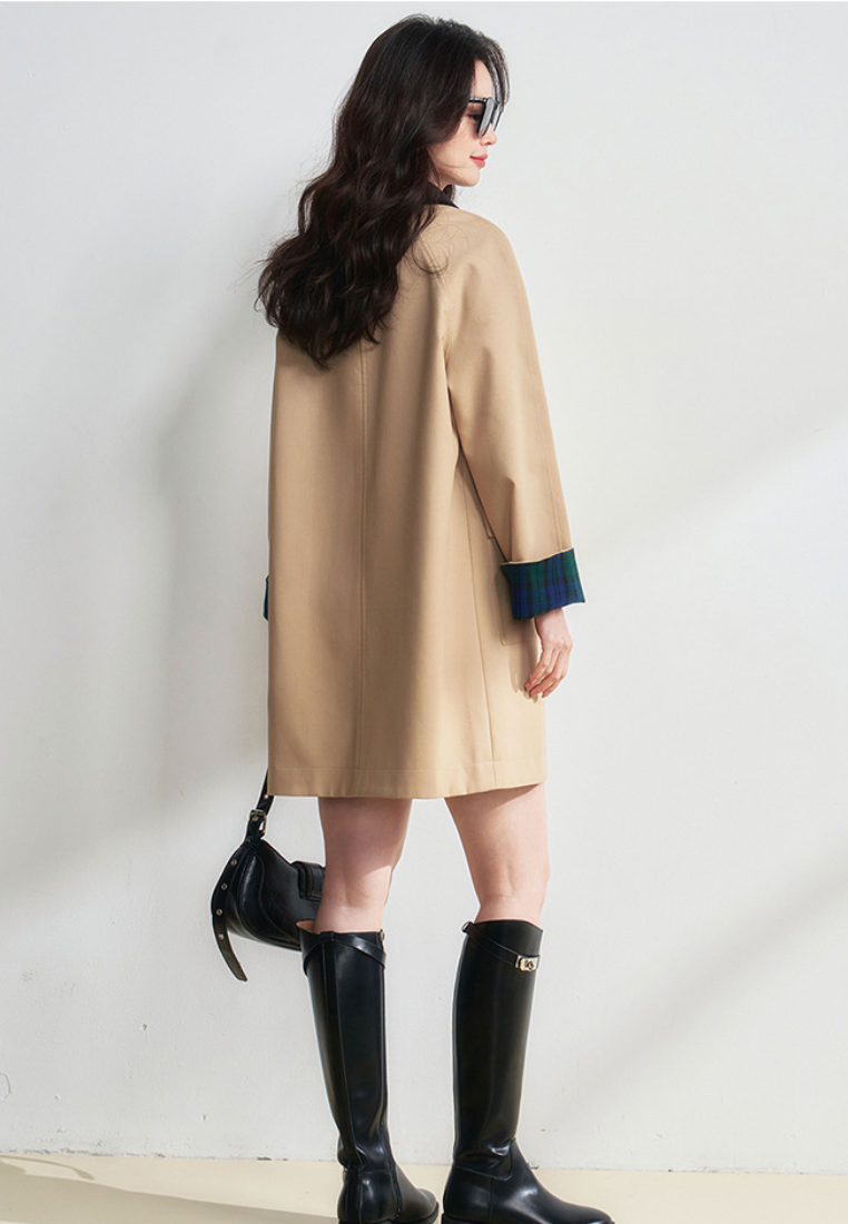 New Elegant Classic Trench Women Jackt Coat K25112103