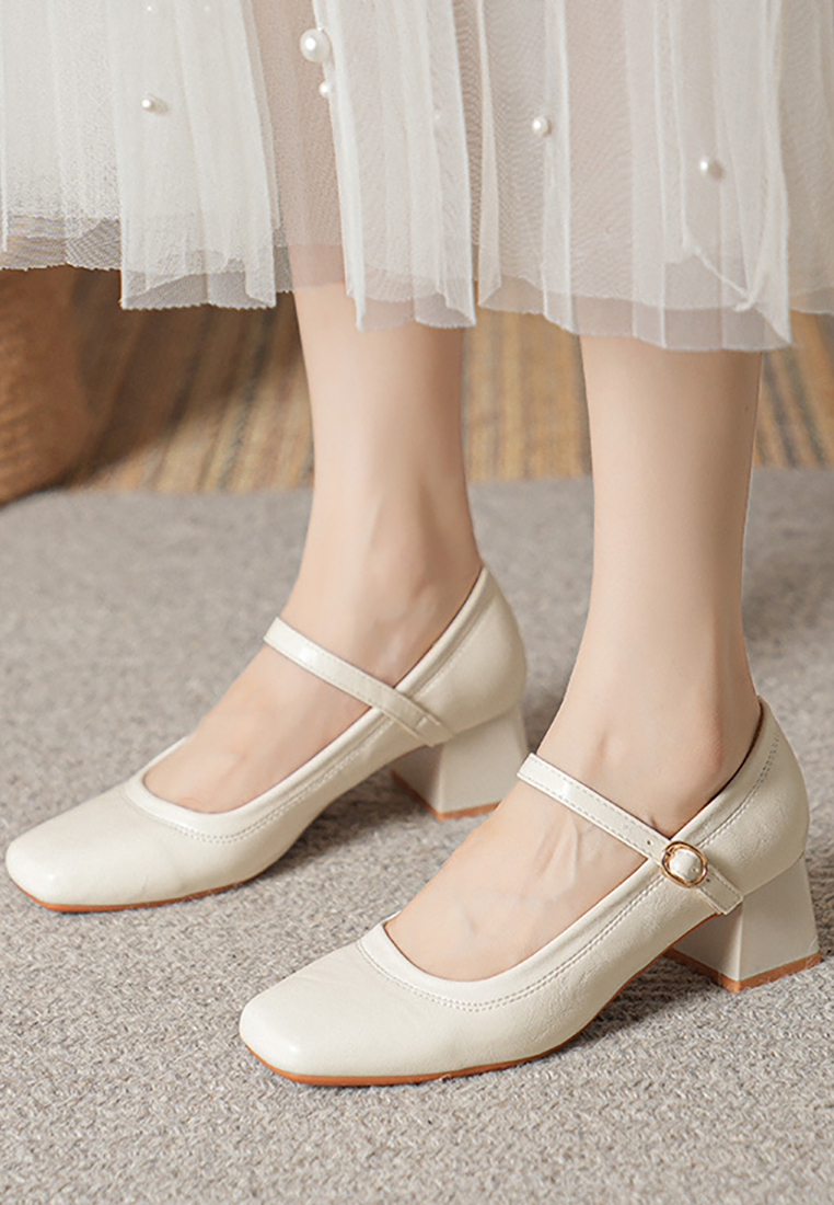 New French leather women's shoes CA25030312RD