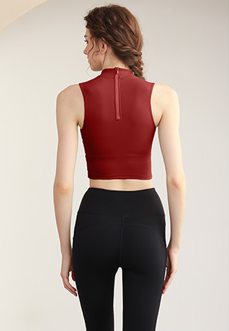 2024 Solid Color Running Sports Bra Yoga Dress CA24032201GR