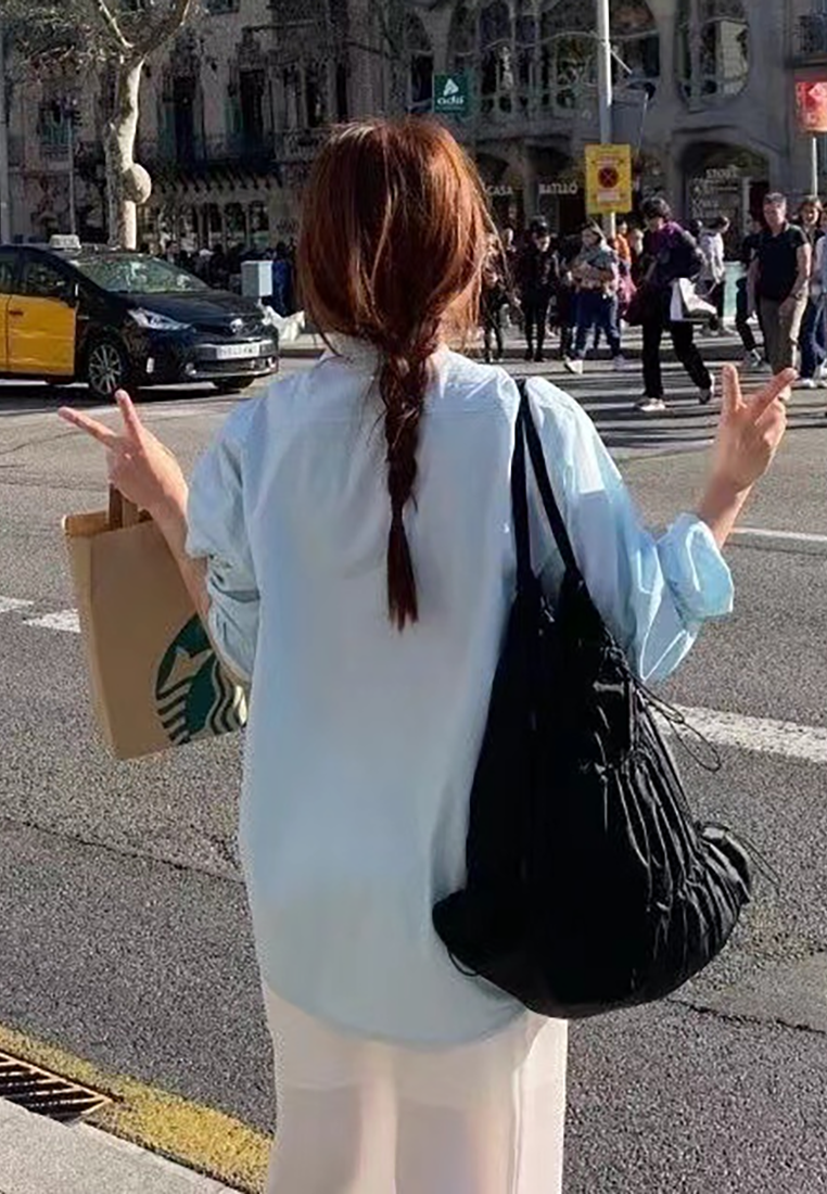 Korean lightweight nylon waterproof backpack CA25030301W