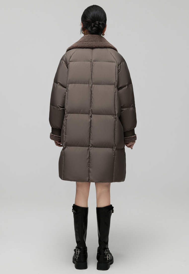 90% down winter new Korean version warm down jacket CA24112101BK