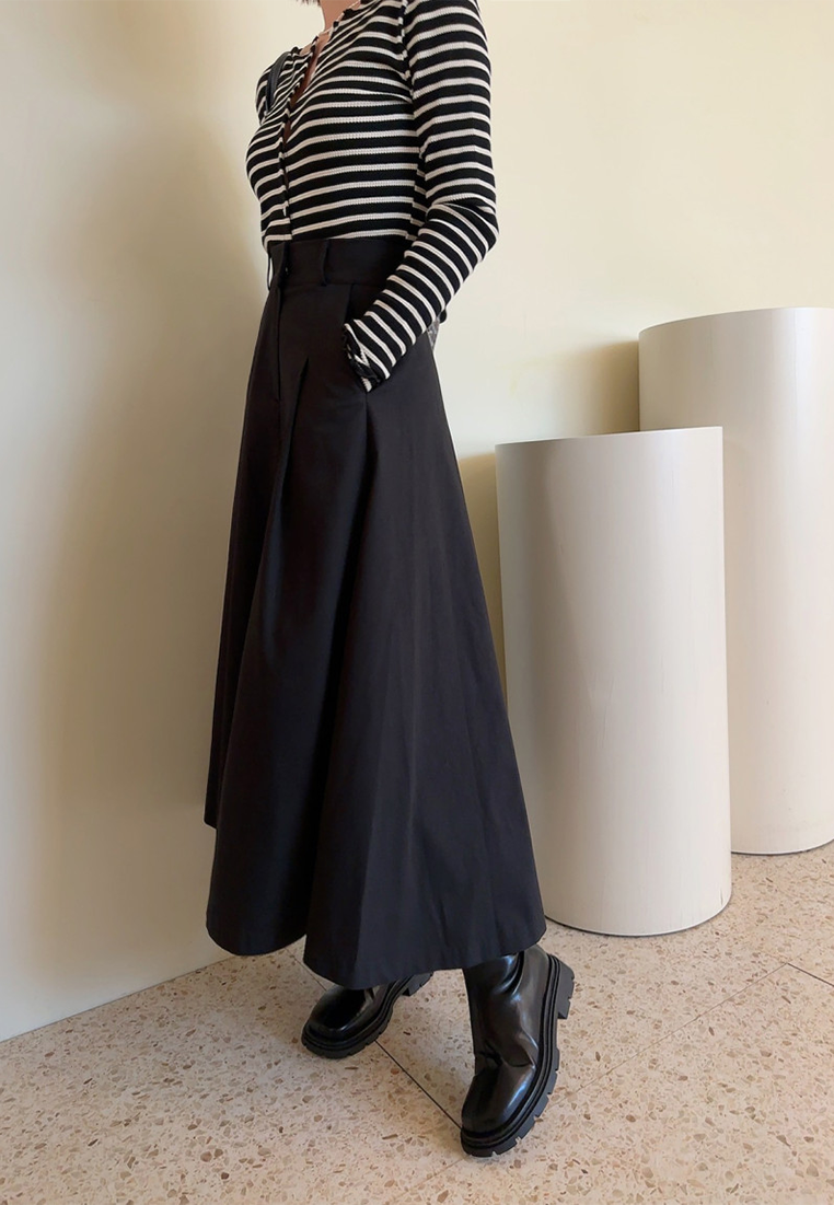 Korean chic spring new high waist elastic waist skirt CA25022410KI