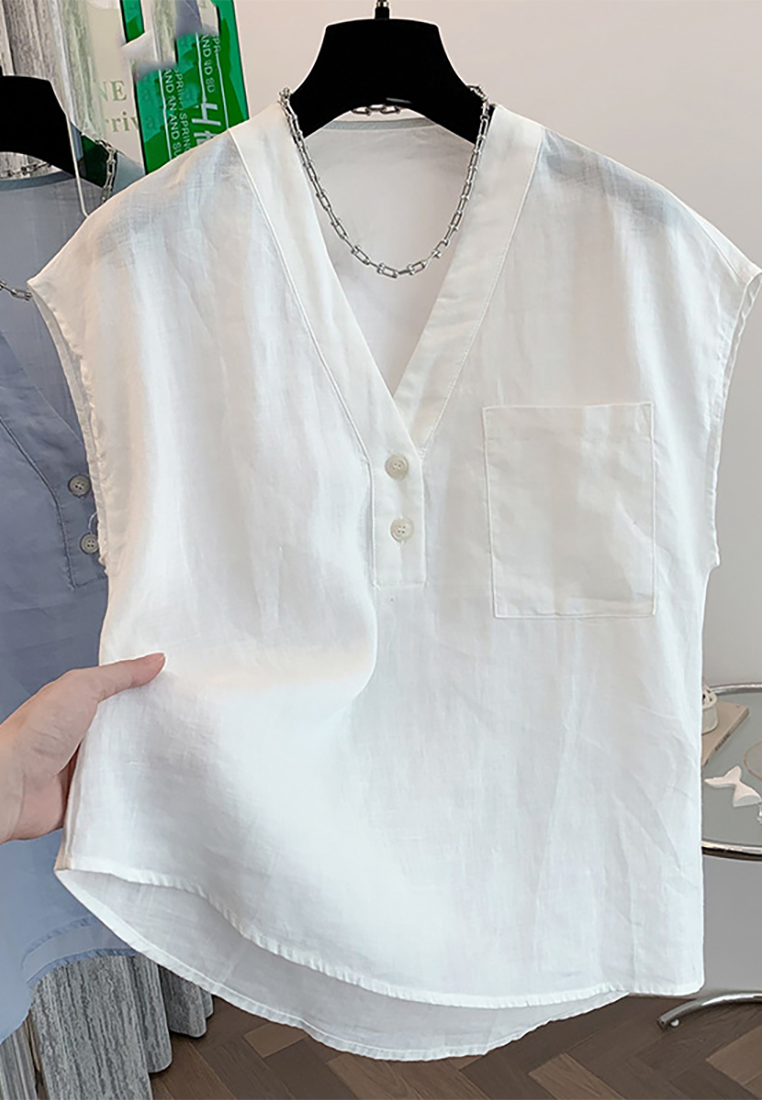 New lightweight breathable cotton and linen shirt CA25070910W