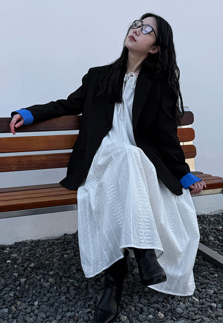 New loose casual suit jacket CA25102410GY