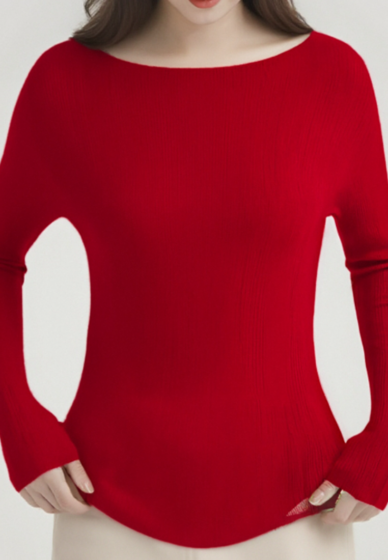 Wool Knit Fashionable and Simple Top CA25110310GY