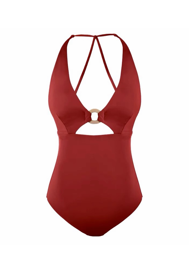 New one-piece suspender swimsuit CA24032110GR