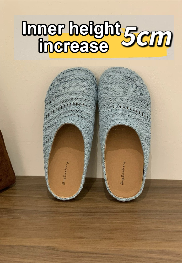 Hand-woven hollow half slippers CA25042310BW