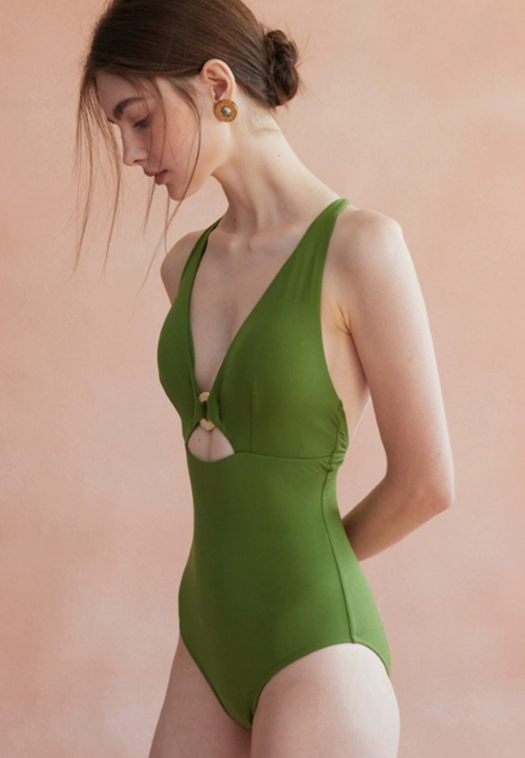 New one-piece suspender swimsuit CA24032110GR