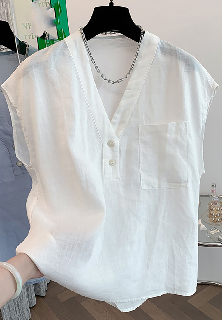 New lightweight breathable cotton and linen shirt CA25070910W