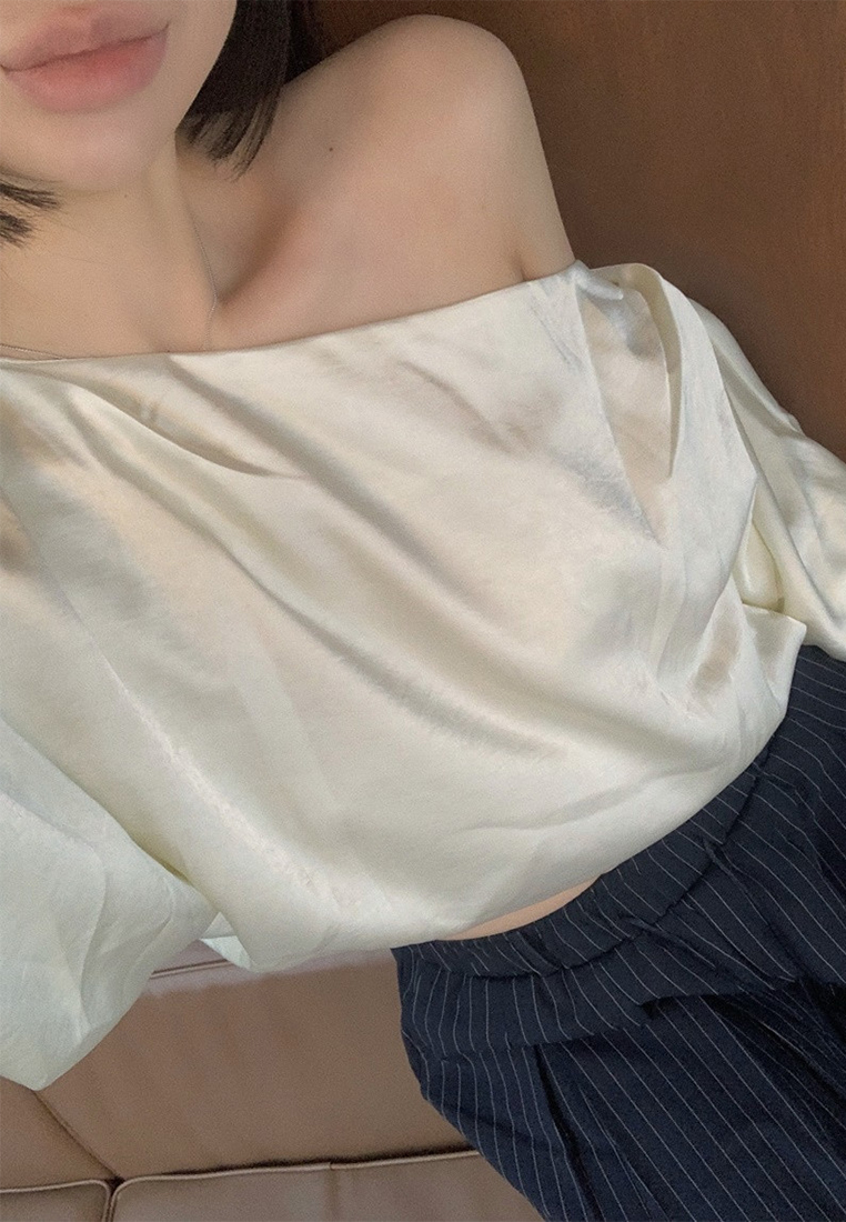 Korean new fashion all-match solid color tops CA25070910W