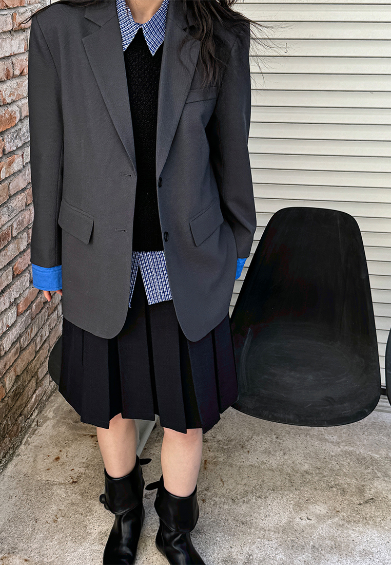 New loose casual suit jacket CA25102410GY