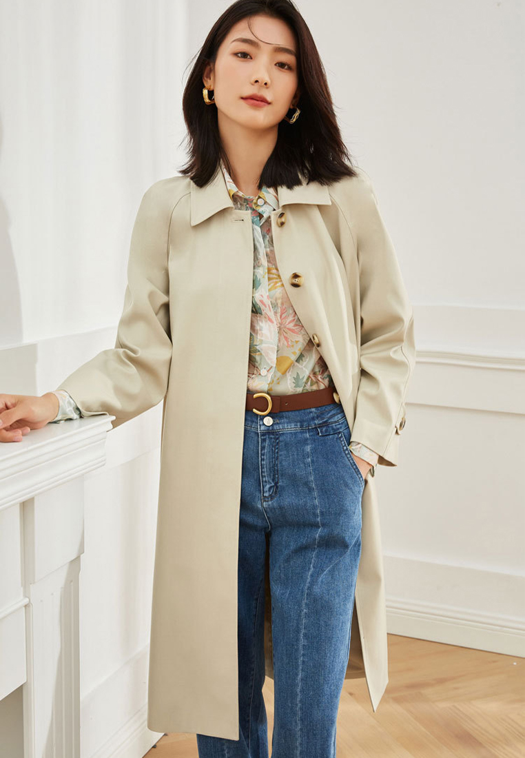 2024 Autumn slimming casual versatile mid length jacket CA24091110BE