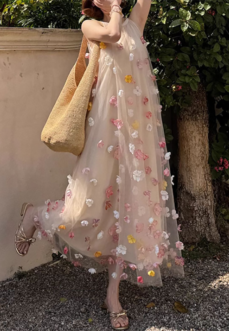 2025 Spring New Long Halter Vest Dress CA25032710MT