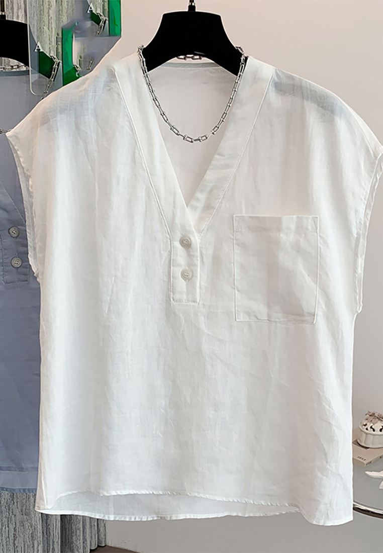 New lightweight breathable cotton and linen shirt CA25070910W