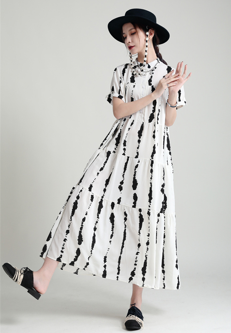 2024 reversible design loose dress CA24030110W