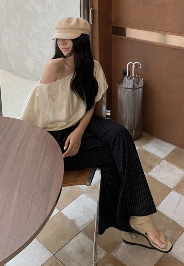 Korean new fashion all-match solid color tops CA25070910W