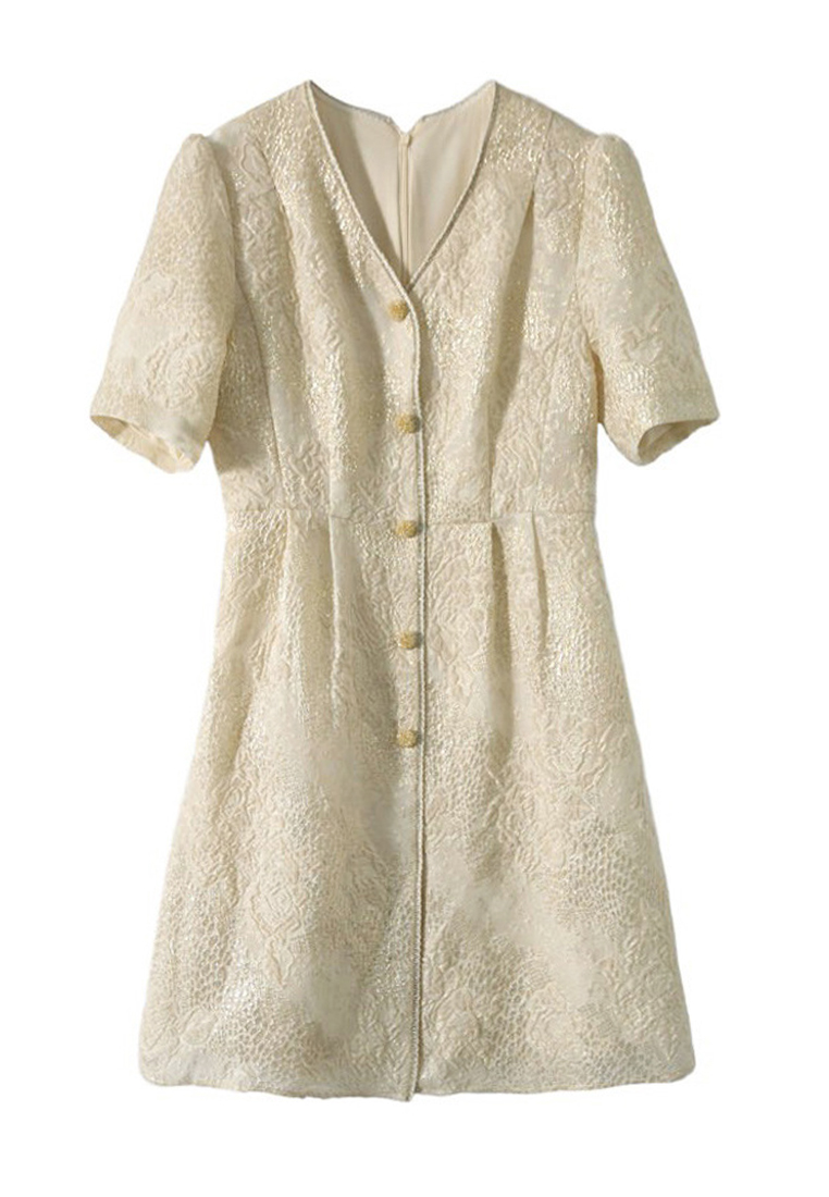 High end design jacquard silk skirt CA090810