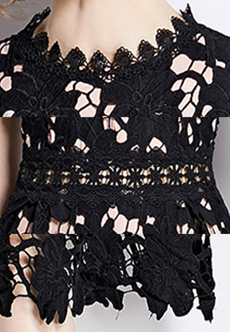 2024 Fashionable and Stylish Round Neck Dress CA24032610BK