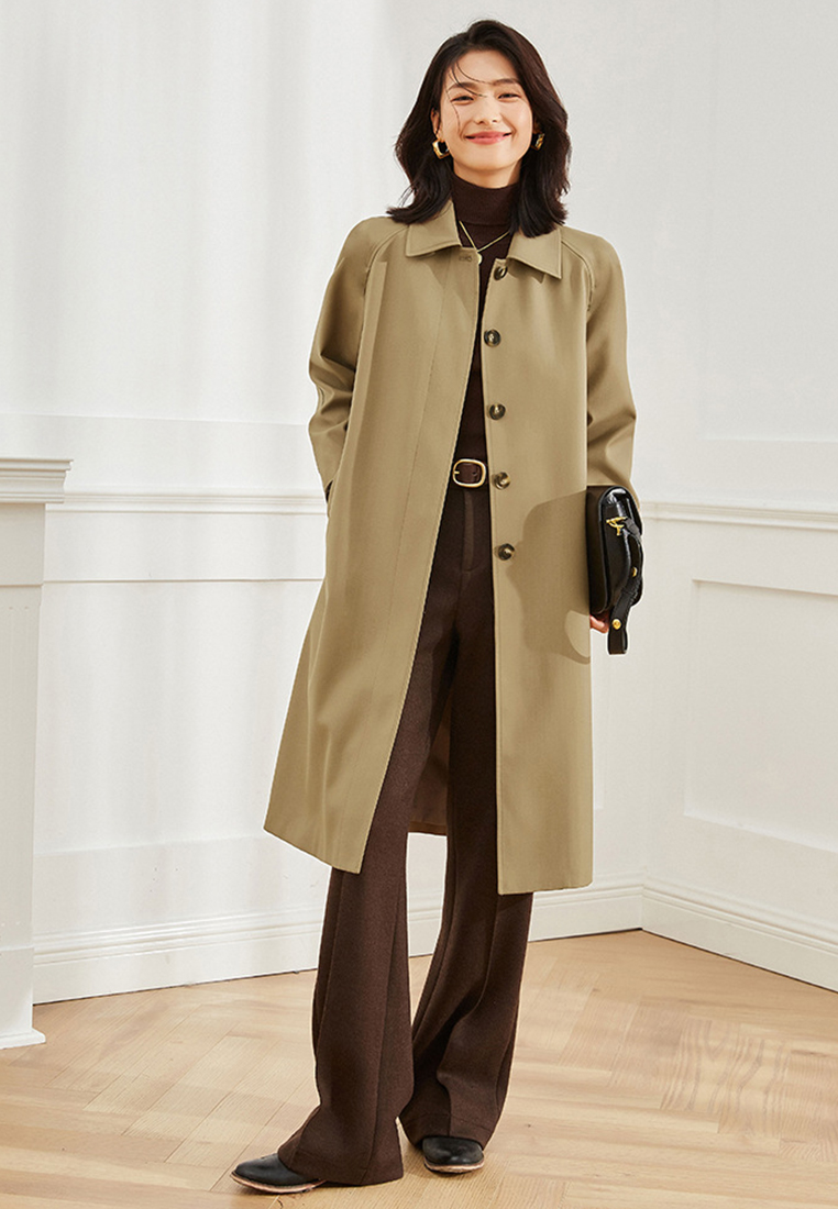 2024 Autumn slimming casual versatile mid length jacket CA24091110BE