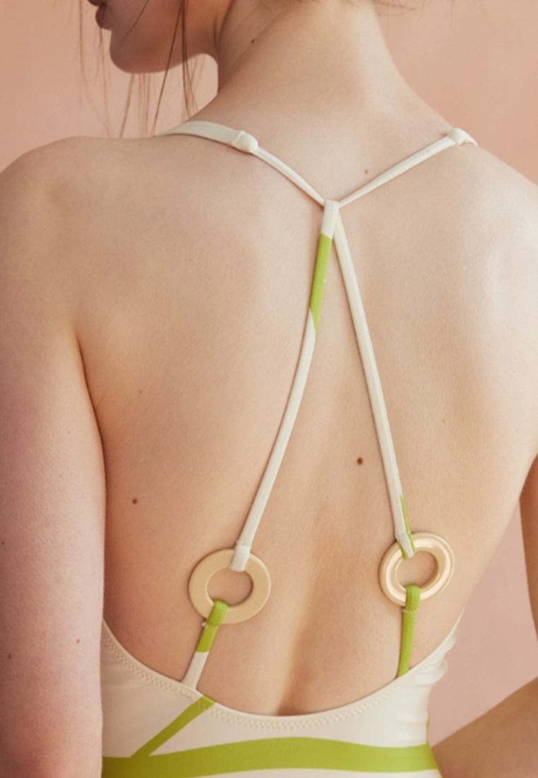 New one-piece suspender swimsuit CA24032110GR