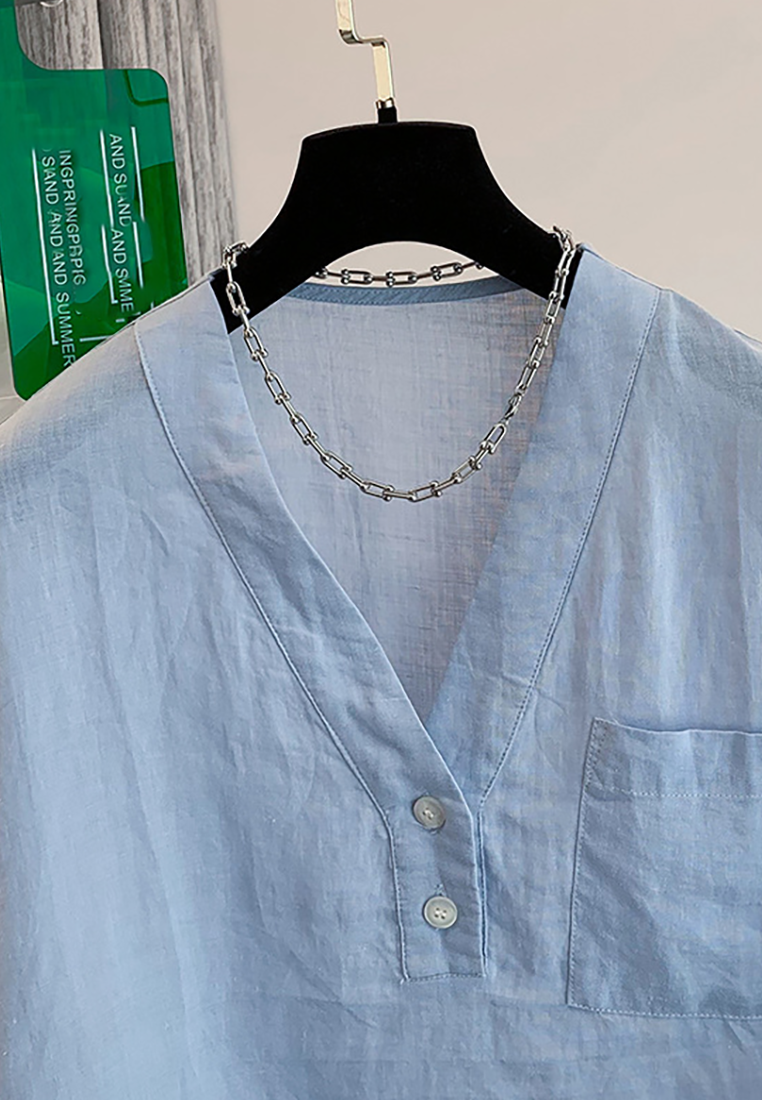 New lightweight breathable cotton and linen shirt CA25070910W