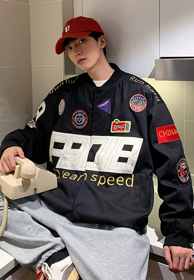 American retro embroidered jacket CA24101410W