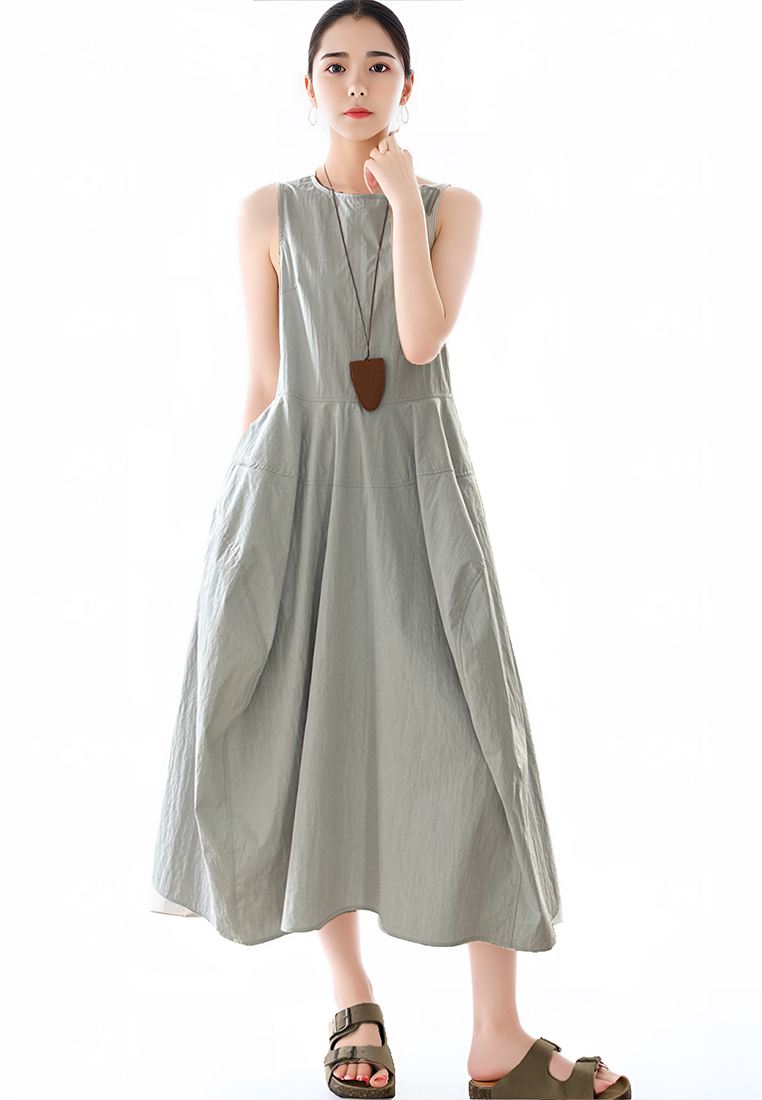 New Summer Simple Sleeveless Dress CA250617100BL