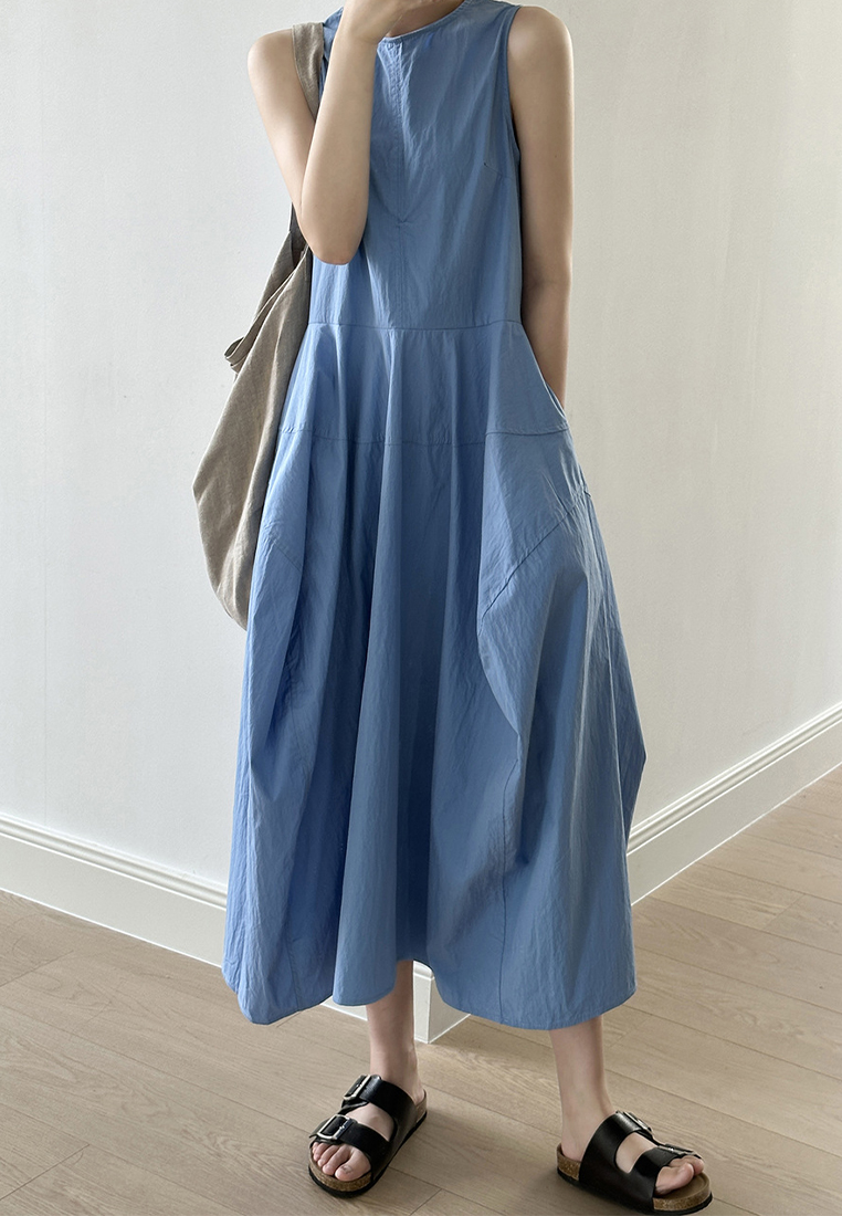 New Summer Simple Sleeveless Dress CA250617100BL