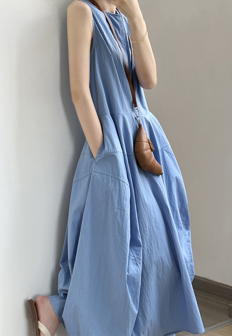 New Summer Simple Sleeveless Dress CA250617100BL