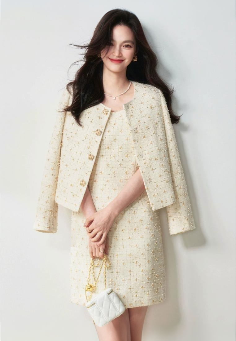 New Elegant Tweed dress set K25112101