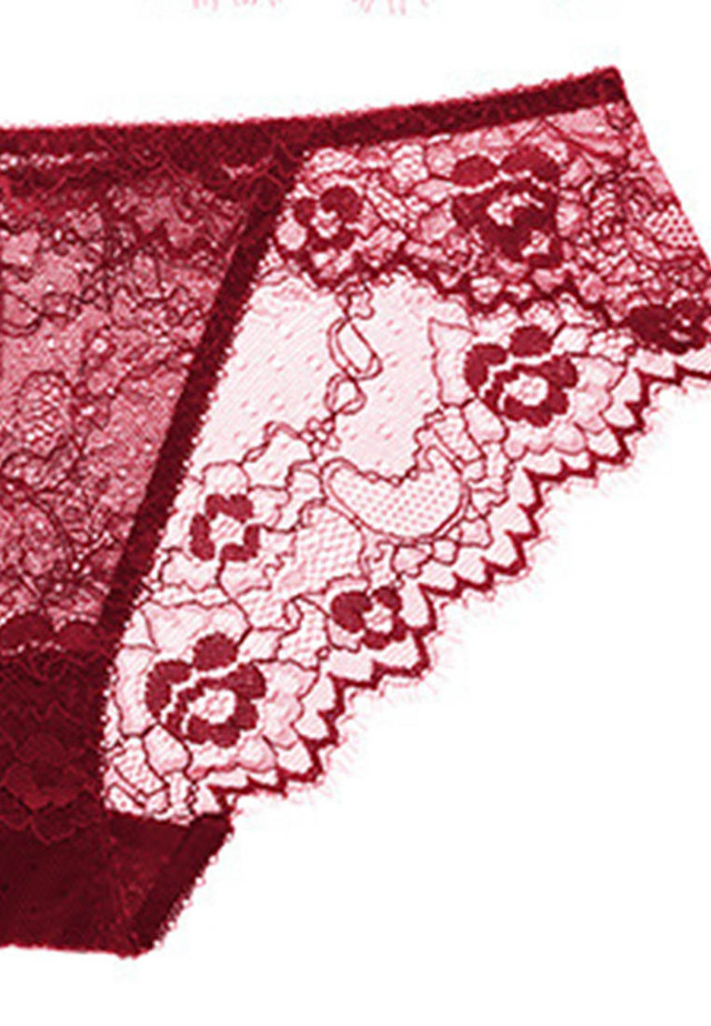 Lace Thin Cotton Airflow Bra with Panty Set CA123110