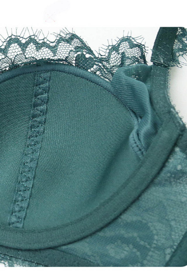 Lace Thin Cotton Airflow Bra with Panty Set CA123110