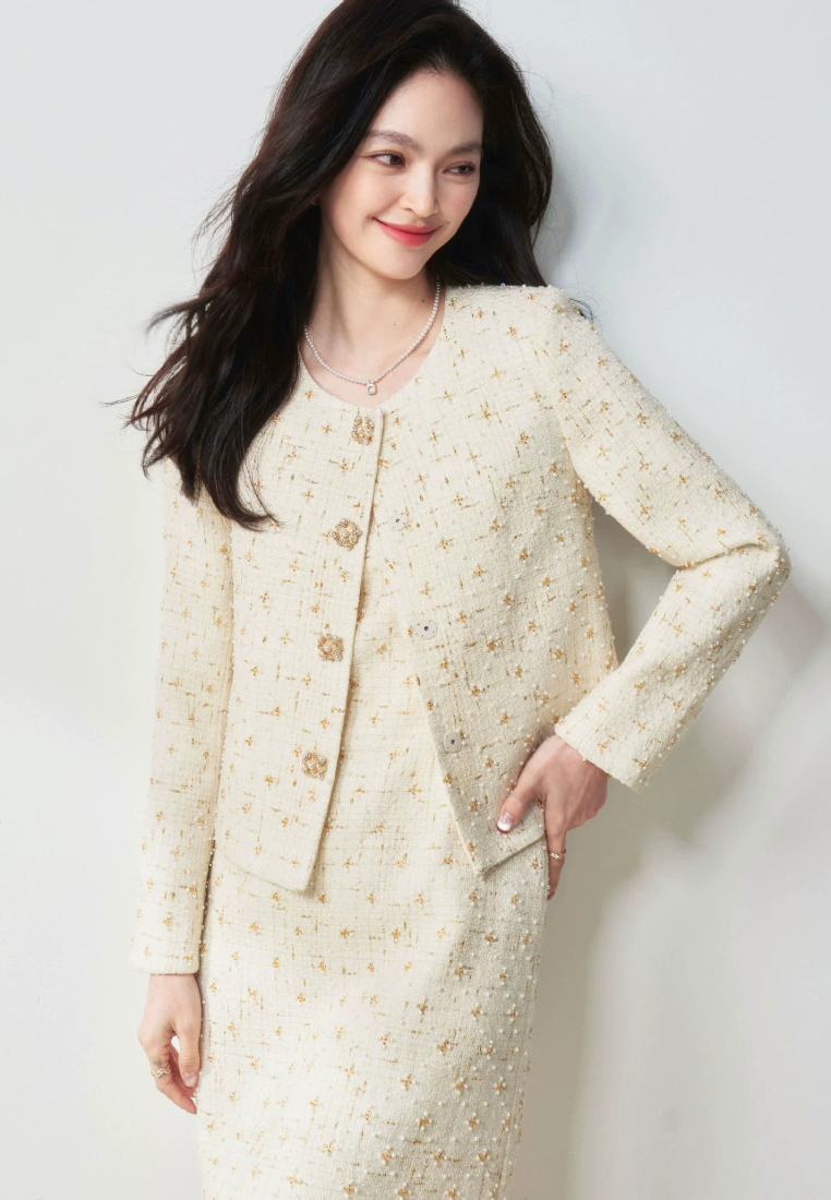 New Elegant Tweed dress set K25112101