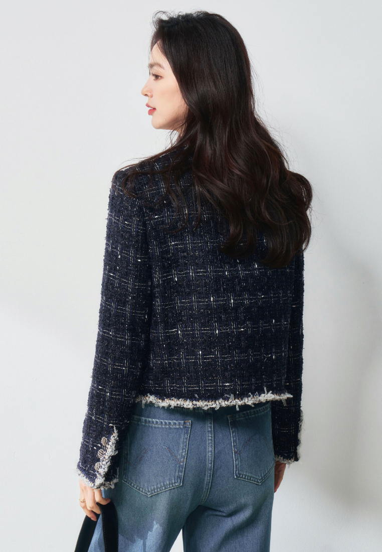 New F/W elegant tweed women jacket K25111702