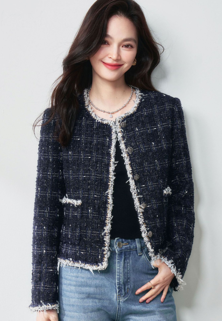 New F/W elegant tweed women jacket K25111702