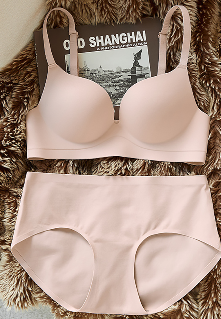 Summer thin seamless adjustable bra set CA250523101BW