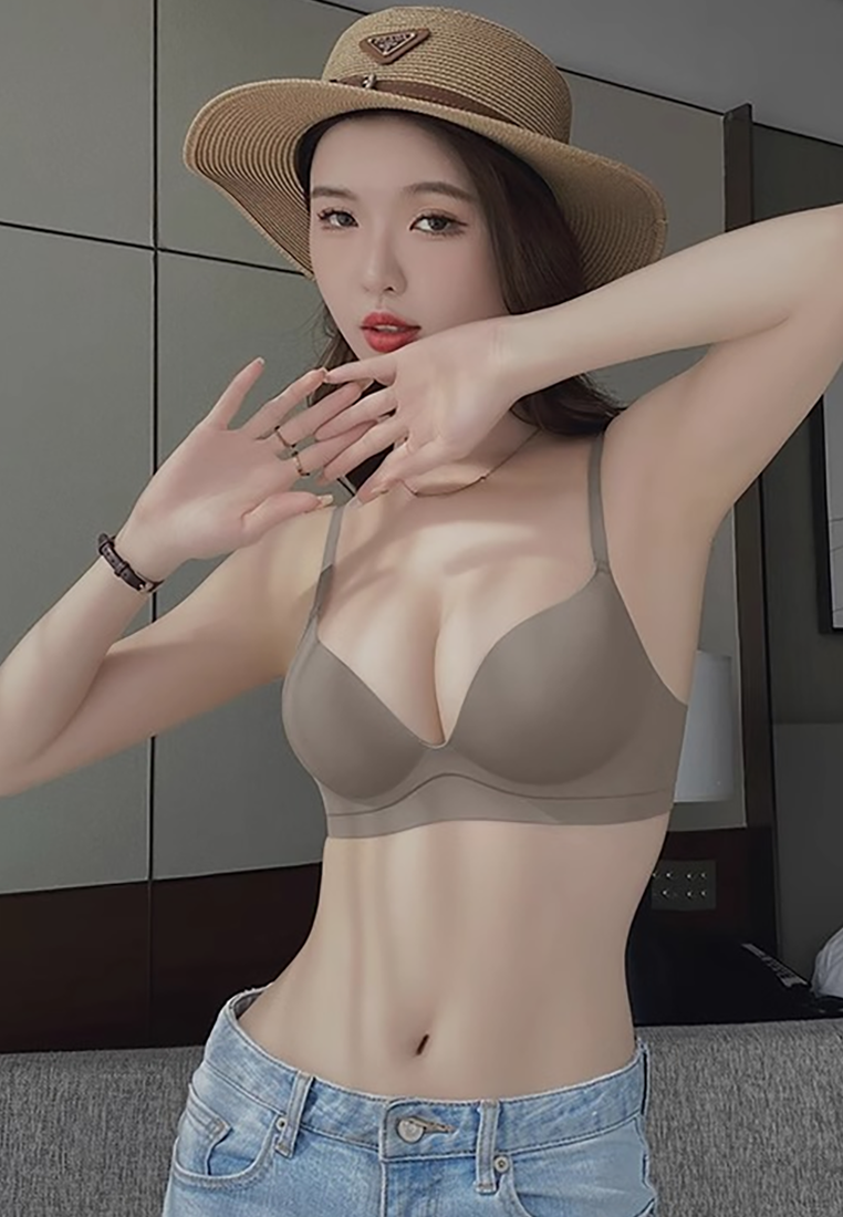 Summer thin seamless adjustable bra set CA250523101BW