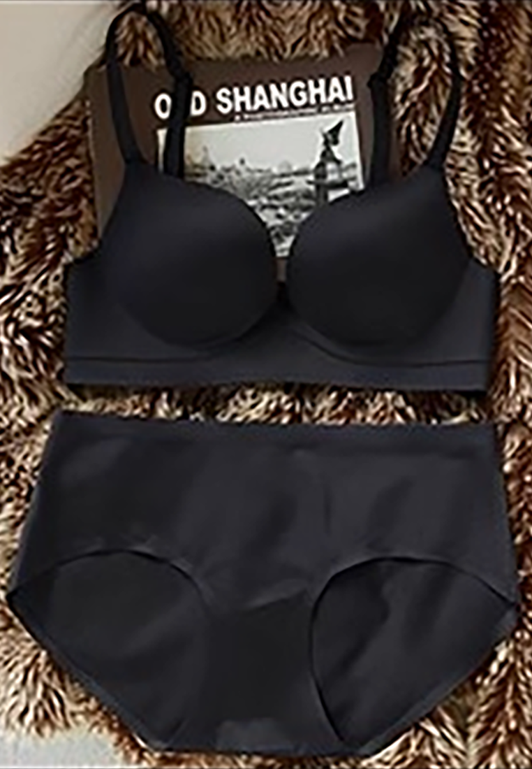Summer thin seamless adjustable bra set CA250523101BW