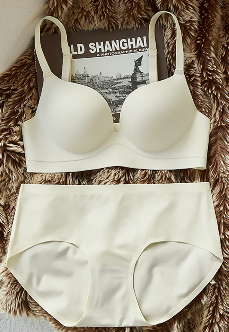 Summer thin seamless adjustable bra set CA250523101BW