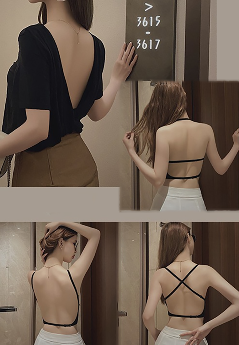 Summer thin U-shaped seamless back bra CA250523104BK