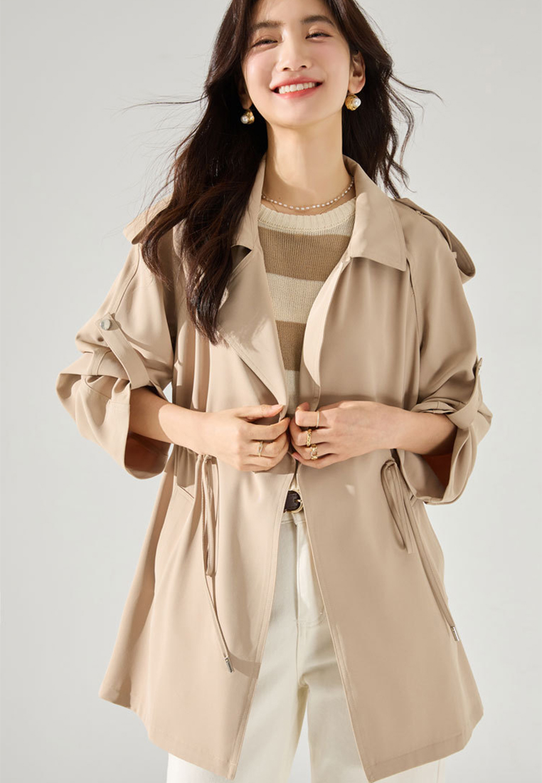 Autumn polyester temperament loose top CA24091111BE