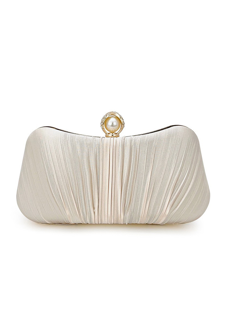 Elegant solid color evening gown party handbag CA24121011BK