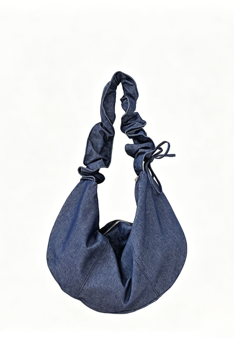 Casual Ruched Strap Canvas Hobo Bag K26051905