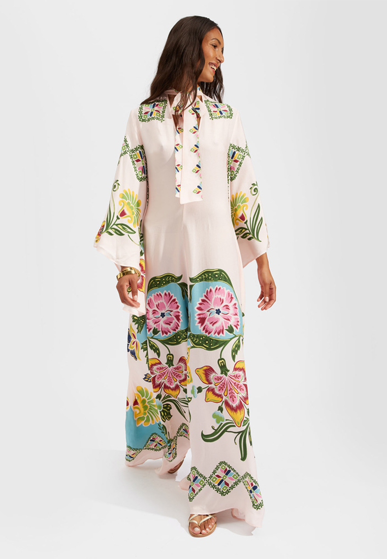 New color blocked printed dress CA241128111BK