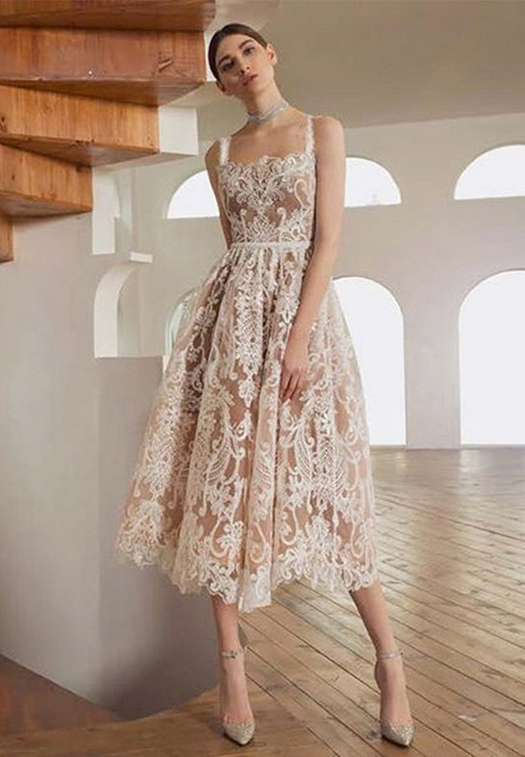 French slim fit dress light luxury dress elegant and socialite waist length style CA4021911W