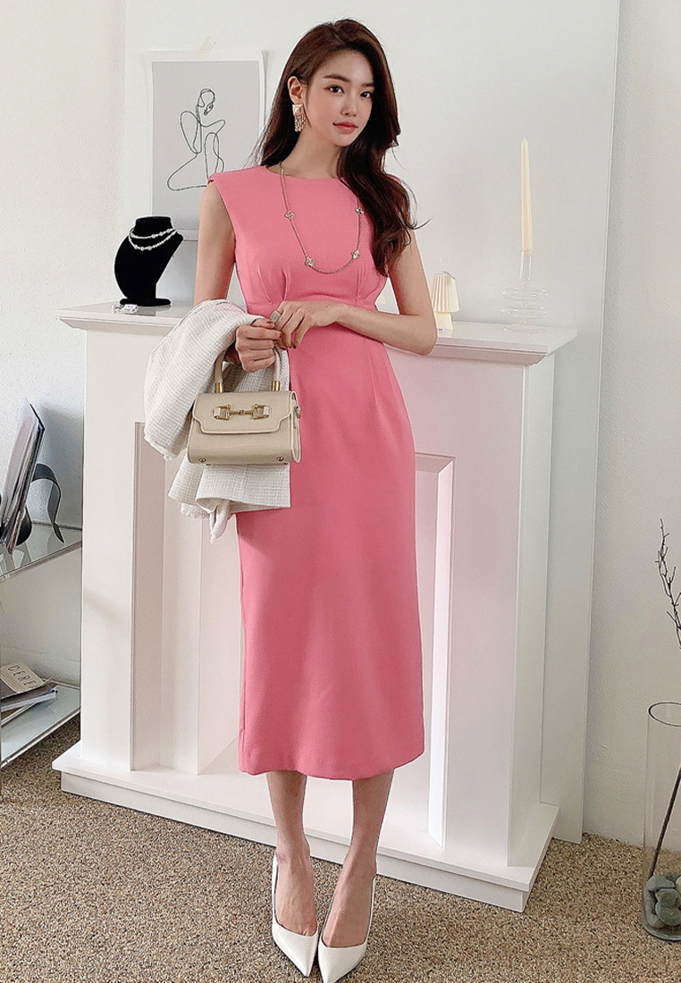 French style waist cinching dress with elegant style CA250325111PI