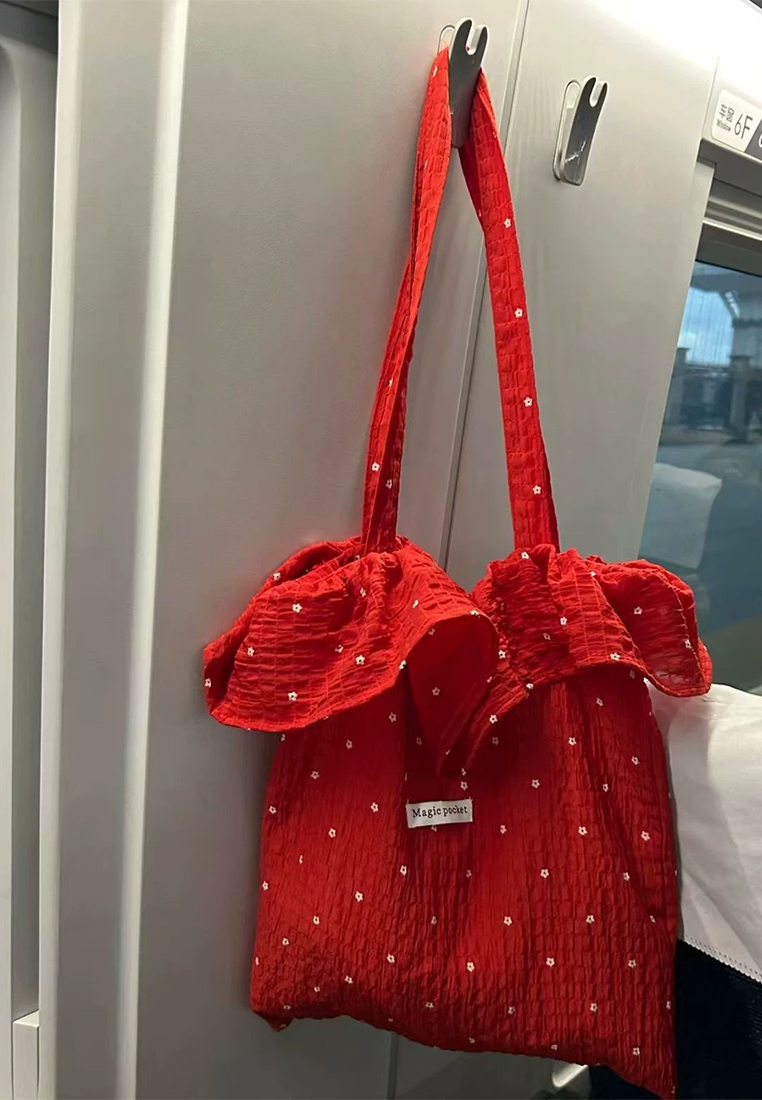 2025 New Girl's Lotus Leaf Edge Tote Bag CA25030311W