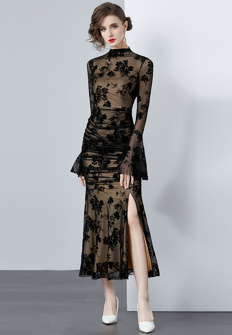 2024 Summer Fashion Black Dress CA24032611BK