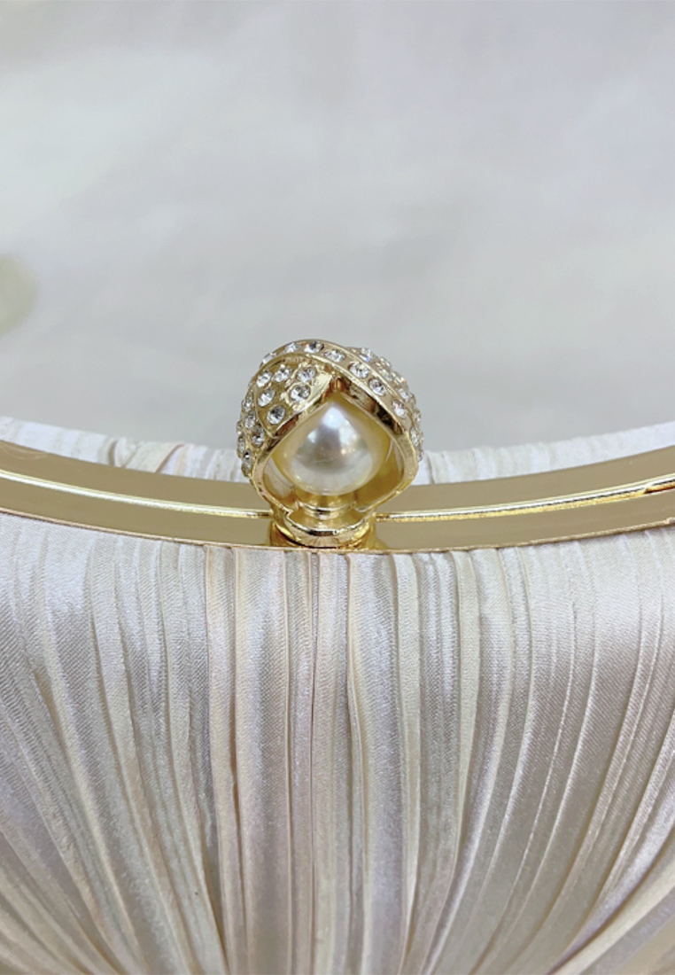 Elegant solid color evening gown party handbag CA24121011BK