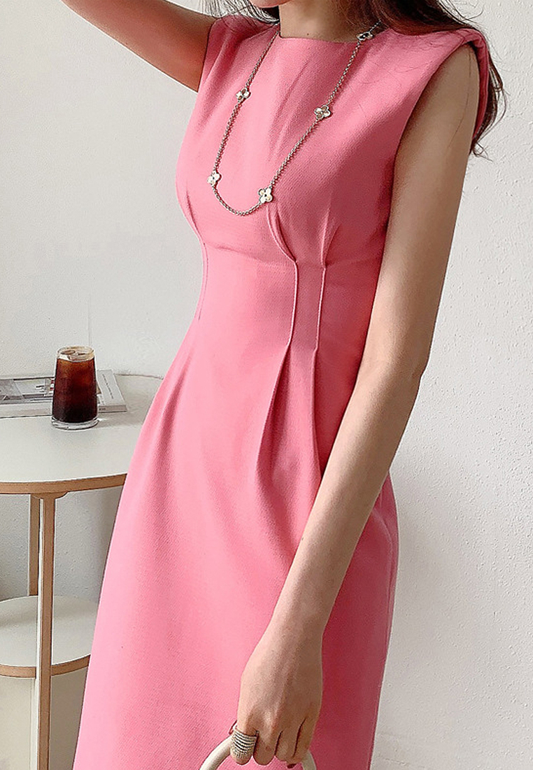 French style waist cinching dress with elegant style CA250325111PI
